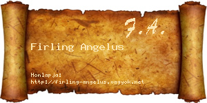 Firling Angelus névjegykártya